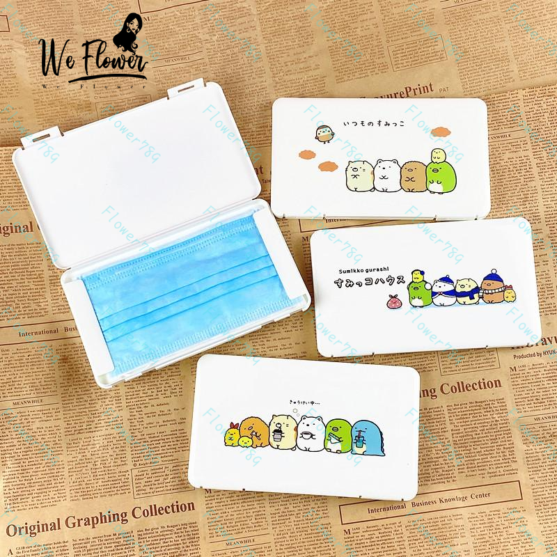 Hộp đựng khẩu trang bằng nhựa trắng 19x11 x 1.2cm