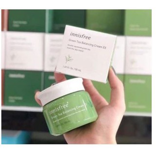 Kem dưỡng trà xanh Innisfree Green Tea Balancing Cream Ex Dành cho da thường, hỗn hợp, da mụn