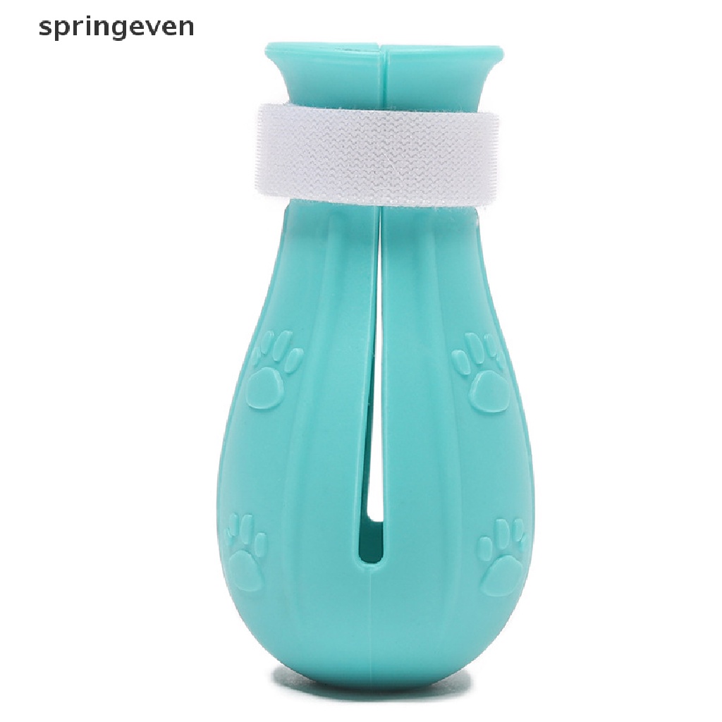 springeven Cat foot cover pet anti-scratch and bite silicone cover pet bath paw cover RFT