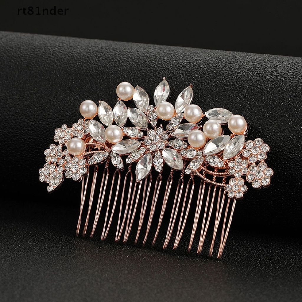 Rt Lược Cài Tóc Đính Ngọc Trai Và Đá Pha Lê Cho Cô Dâu Ngày Cưới