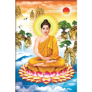 Tranh thêu bổn sư thích ca mô ni phật - chưa thêu