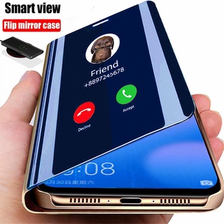 Ốp điện thoại nắp lật tráng gương thông minh cho Samsung Galaxy A50 A30S A50S A22 4G 5G M32 A20S A20 A02S A30 A03S A82