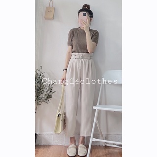 Quần tây baggy nữ cạp cao quần âu công sở nữ form chuẩn