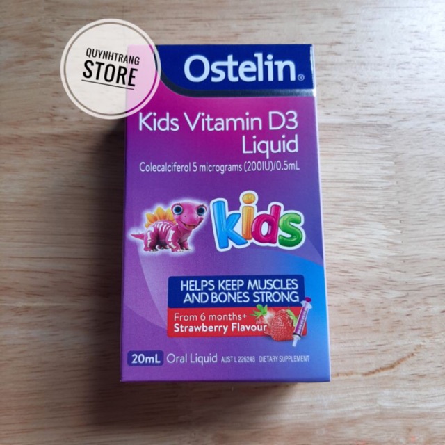 Ostelin Vitamin D3 Liquid/Drops cho bé