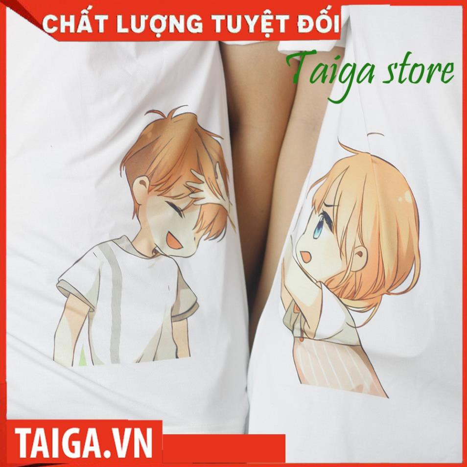 (SALE 50%) Áo thun đôi in hình icon, Áo phông nam nữ cute mã A156-157