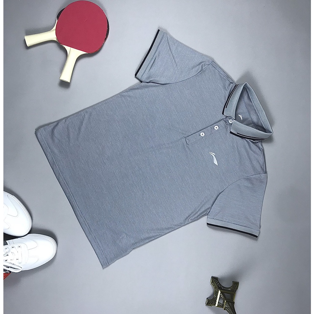 Áo Polo CHÍNH HÃNG Lining APLR612, chất thun lạnh, thoáng khí, co giãn 4 chiều