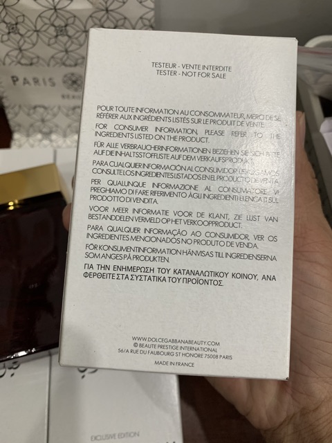 [Mã COSSALE27 giảm 80K đơn 1000K] Nước hoa tester D&G The One Exclusive Edition EDP 100ml tester như hình | BigBuy360 - bigbuy360.vn