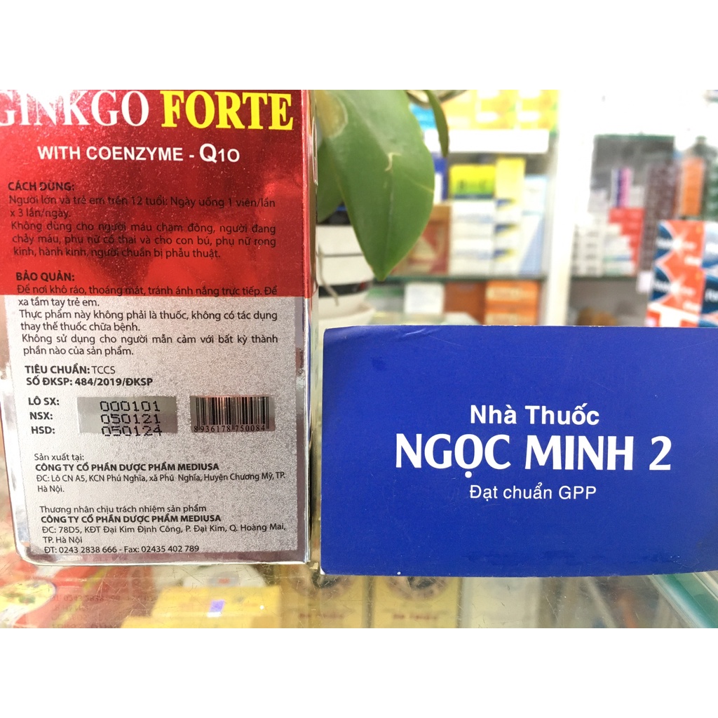 ✅  Ginko Biloba with Coenzyme-Q10 thực phẩm hỗ trợ cải thiện trí não