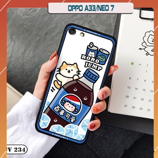 Ốp lưng nhám in hình 3d oppo a33 / neo 7