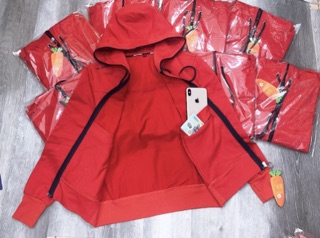 ÁO KHOÁC LIME 10 MÀU ĐỎ CAM