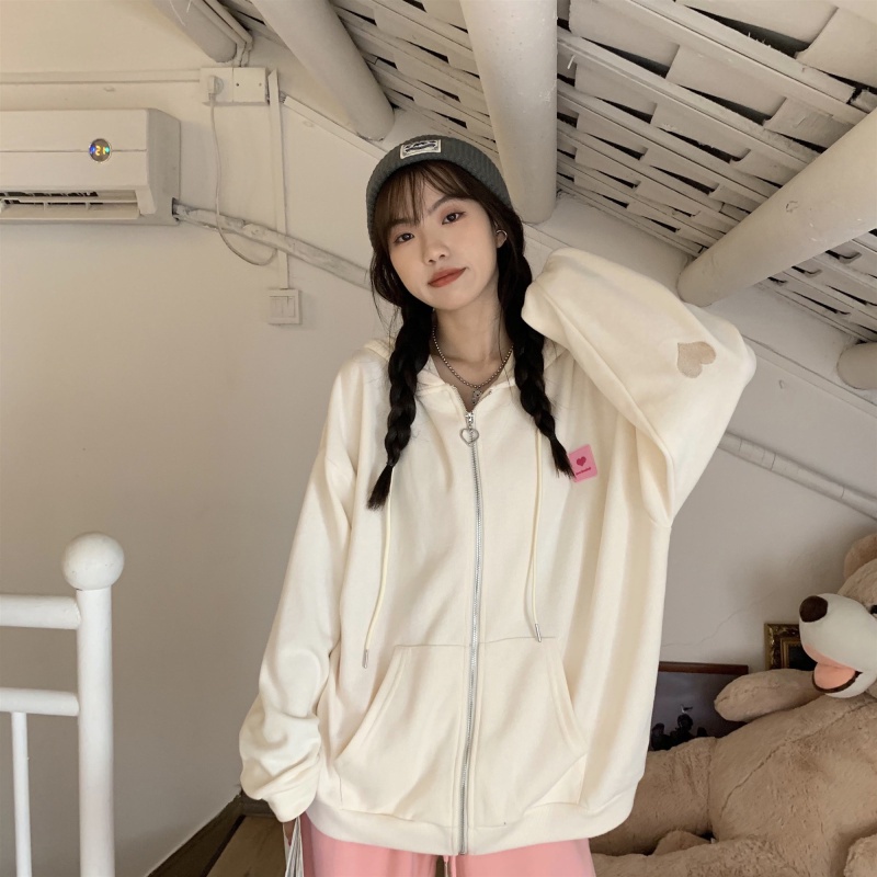 Áo khoác cardigan có mũ thêu hình xinh xắn cho nữ | BigBuy360 - bigbuy360.vn