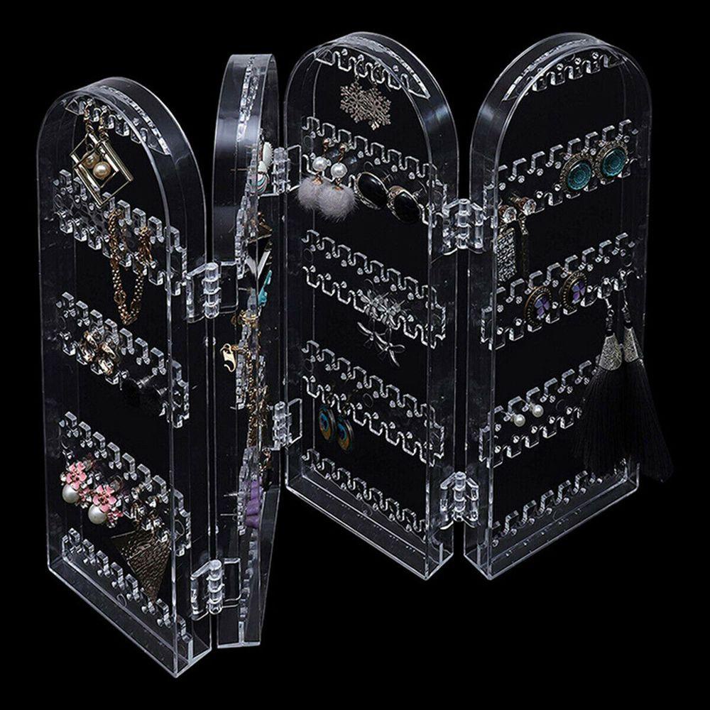 Cabezant earring display rack lưu trữ hàn quốc dây chuyền hữu ích cho bé gái màn hình gấp đồ trang sức bằng nhựa