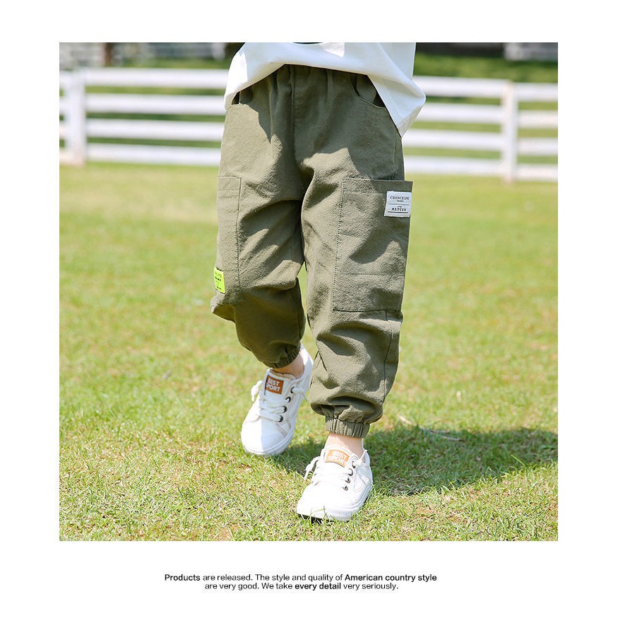 Quần Dài cotton thời trang mùa hè cho bé trai