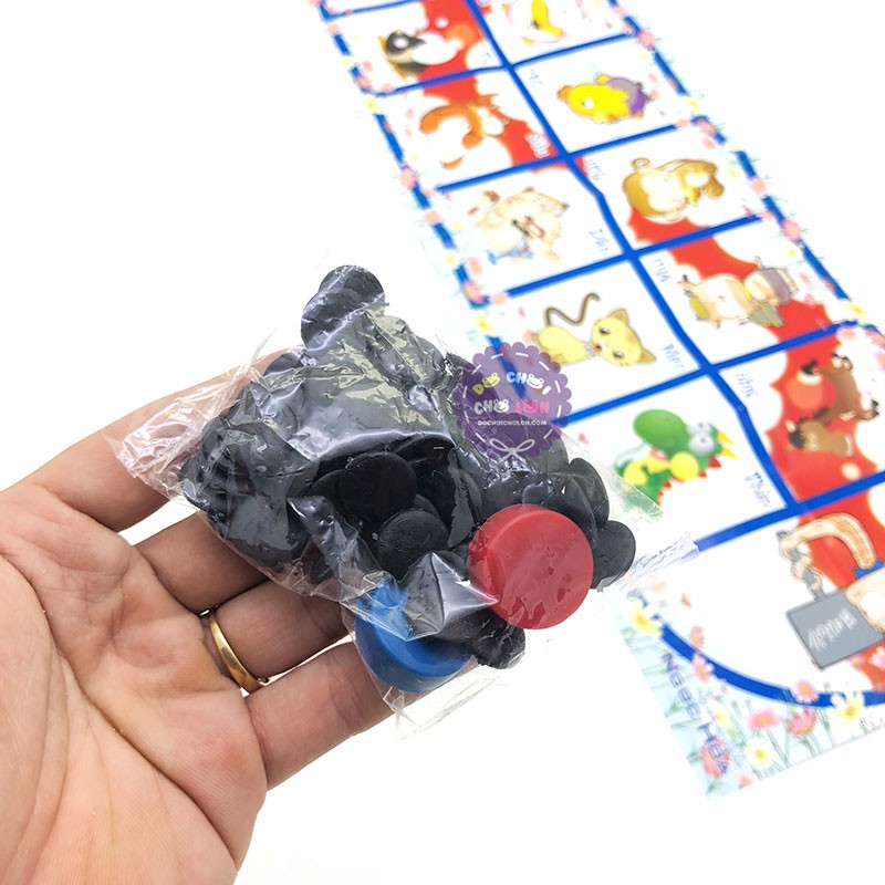 Hộp trò chơi dân gian cờ ô ăn quan 2 người 007 - Cờ ô quan 12 con giáp