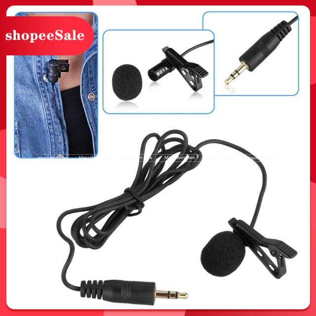 (Hàng Mới Về) Mic cài áo microphone ghi âm, thu âm cho điện thoại, máy ảnh, laptop , tiện lợi cho quay video và livestre