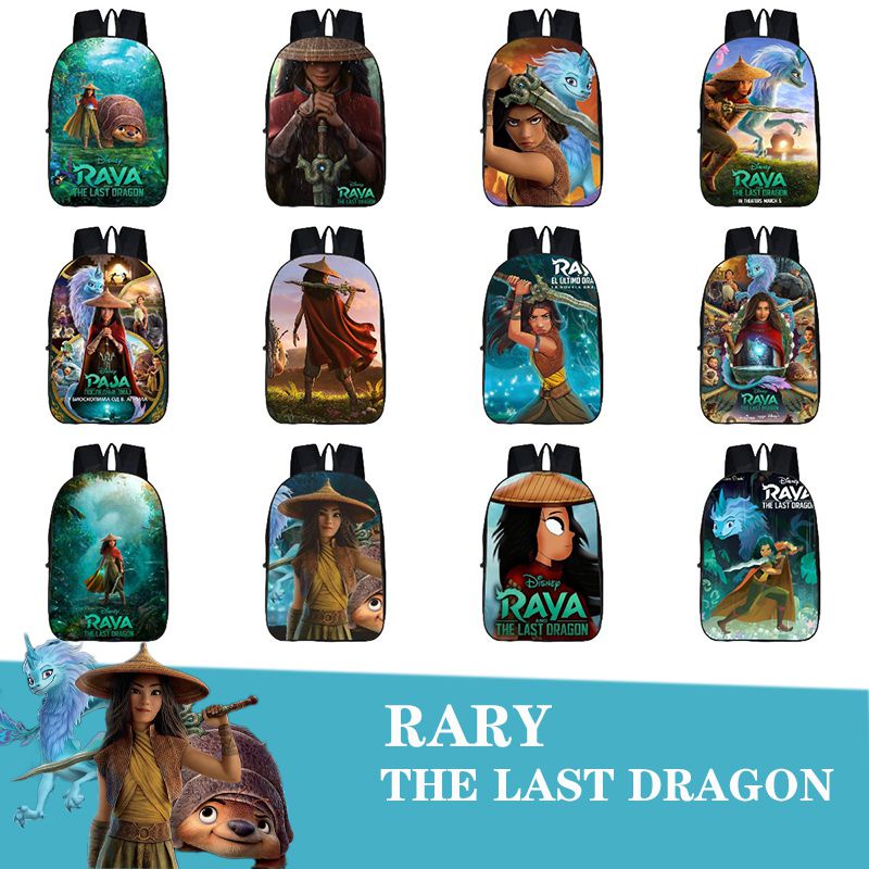 Ba Lô Đi Học / Du Lịch Họa Tiết Hoạt Hình The And Raya Last Dragon Cho Bé