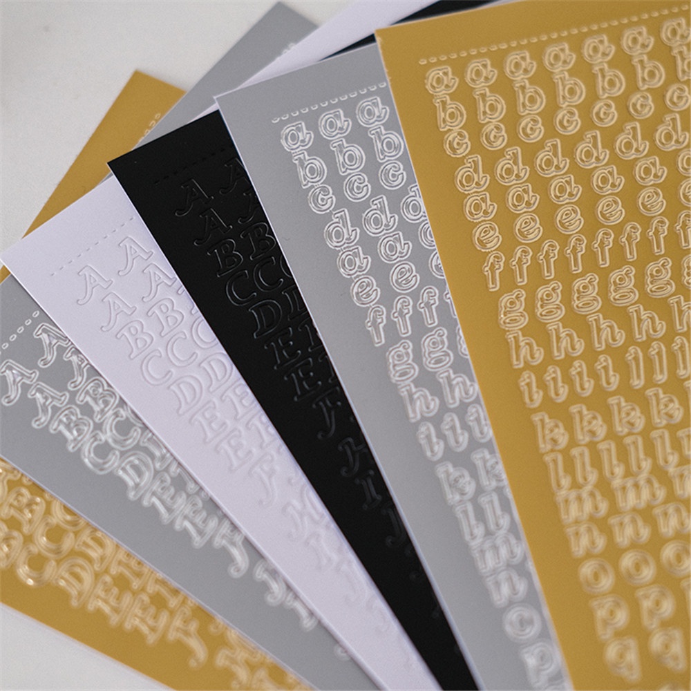 Sticker Dán Trang Trí Diy Họa Tiết Chữ Sáng Tạo