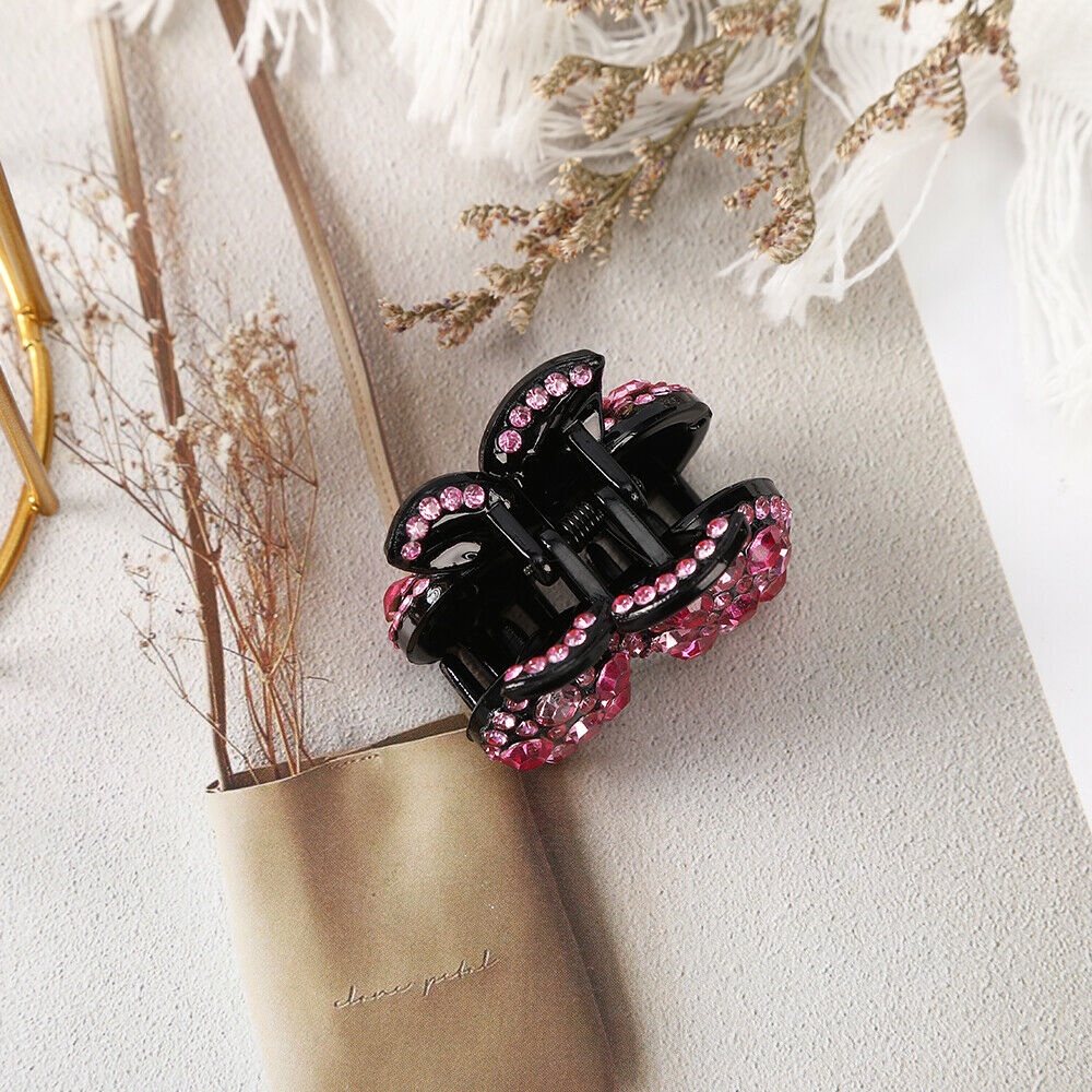 Kẹp tóc đính đá hình quả cherry 4.5cm thời trang cho nữ