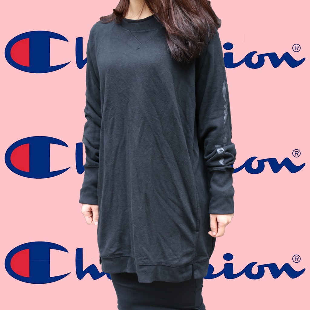 Áo Raglan Sweatshirt Champion Logo ⚡️FREE SIZE ⚡️Nỉ Champ chất liệu da cá chính hãng | BigBuy360 - bigbuy360.vn