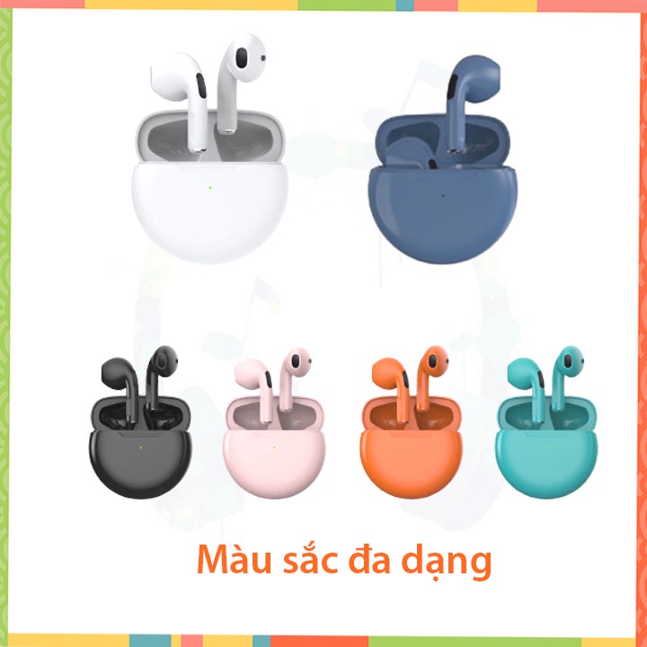 Tai nghe  không dây bluetooth Pro6 TWS, tai nghe bluetooth 5.0
