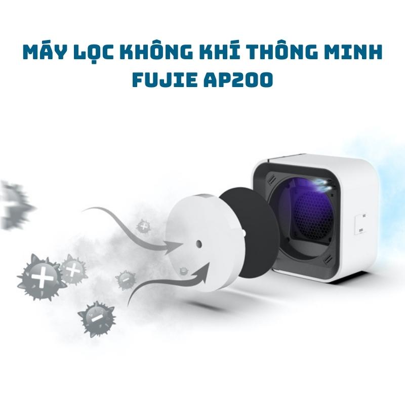 Máy lọc không khí  FUJIE AP200 Nhập khẩu chính hãng Hàn Quốc - Lọc 99,99% bụi mịn vi khuẩn - Bảo hành toàn quốc