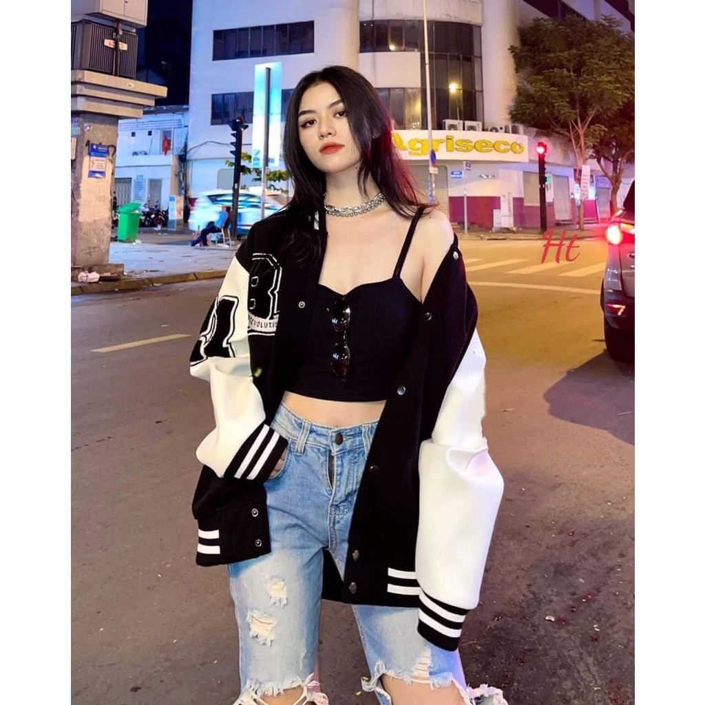 Bomber Nỉ Form Rộng , Áo Khoác Gió Jacket Unisex Nam Nữ B21 Họa Tiết Sắc Nét , Cúc Bấm Xịn Xò | BigBuy360 - bigbuy360.vn