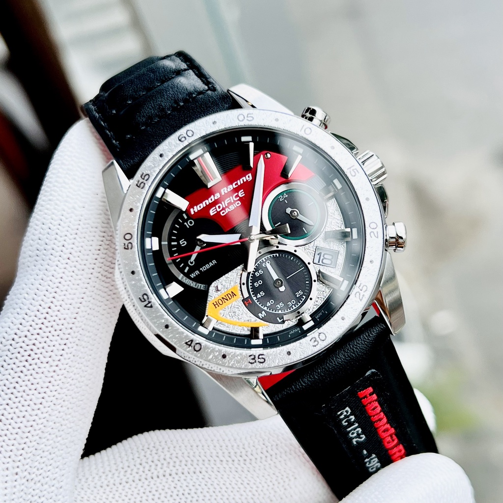 Đồng hồ nam dây da Casio Edifice EQS-930HR-1A Honda Racing