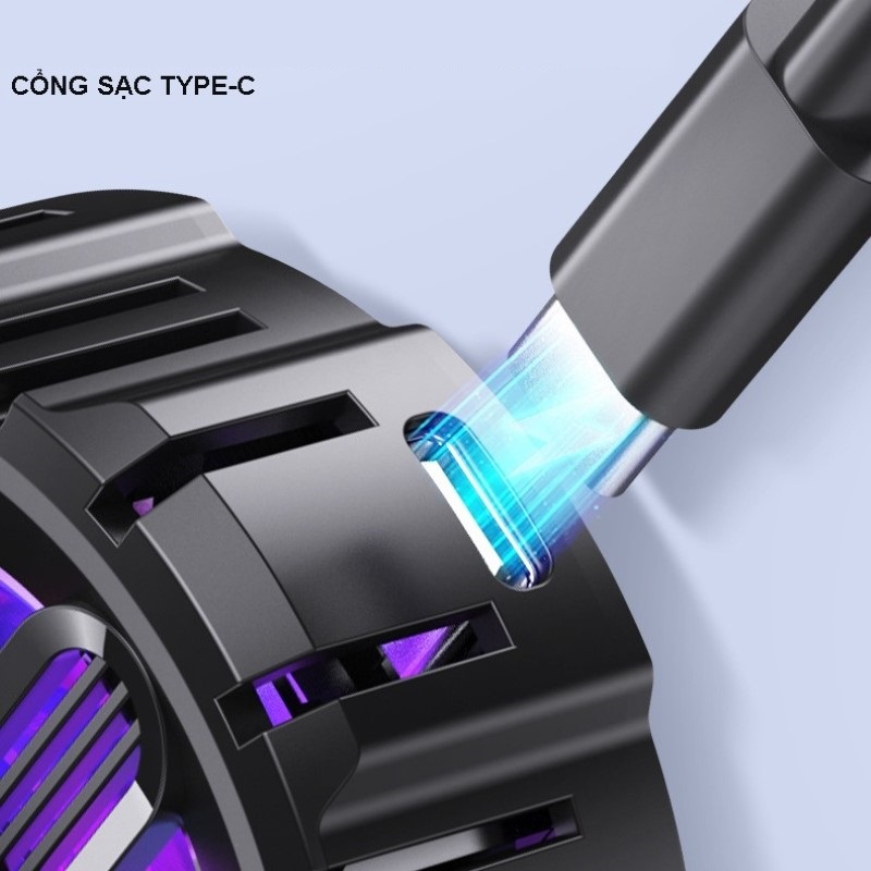 Tản nhiệt sò lạnh Led RGB L06 Gaming siêu mát cho smartphone , máy tính bảng