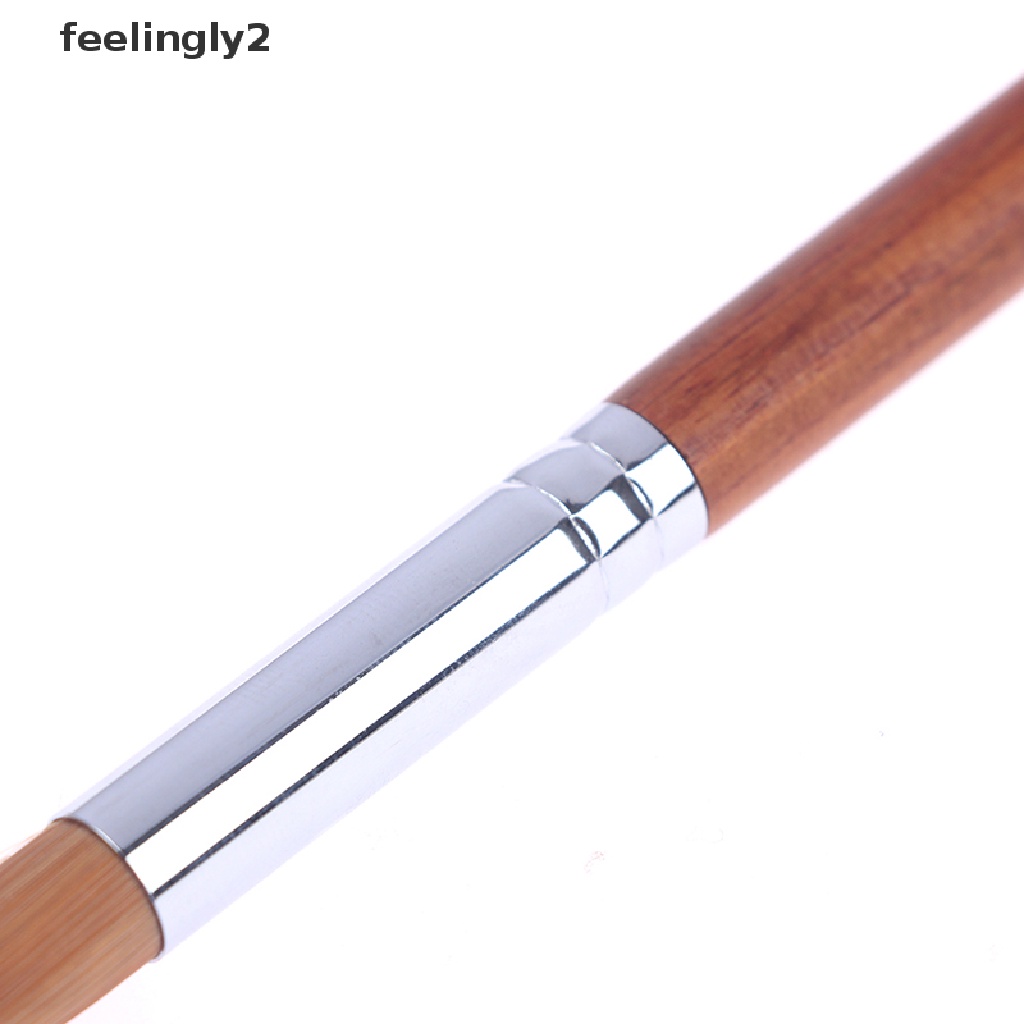 [Hàng mới về] Cọ vẽ trang trí móng lông đen bằng acrylic cán gỗ màu hồng pha lê bằng kim loại phù hợp cho bột/ chất lỏng