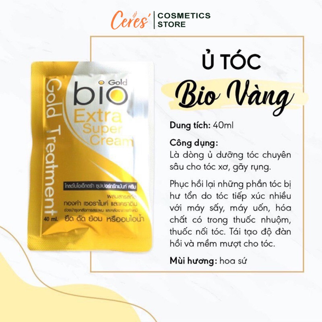 Ủ Tóc 💕𝑭𝒓𝒆𝒆𝒔𝒉𝒊𝒑💕 Kem Ủ Tóc Bio Super Treatment Thái Lan Siêu Mềm Mượt Phục Hồi Tóc