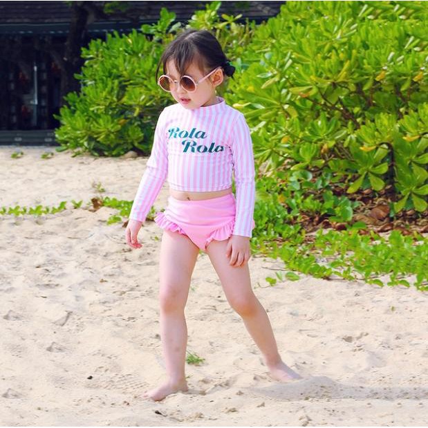 Bikini - Set đồ bơi bé gái dài tay ROLA siêu đẹp