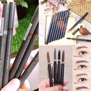 Chì kẻ mày 2 đầu Eco EyeBrow Pencil Innisfree chuẩn auth