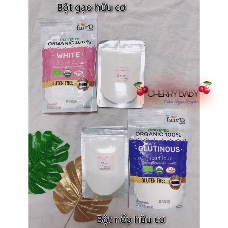 Bột bắp hữu cơ, mì, năng, pancake, gạo, nếp hữu cơ