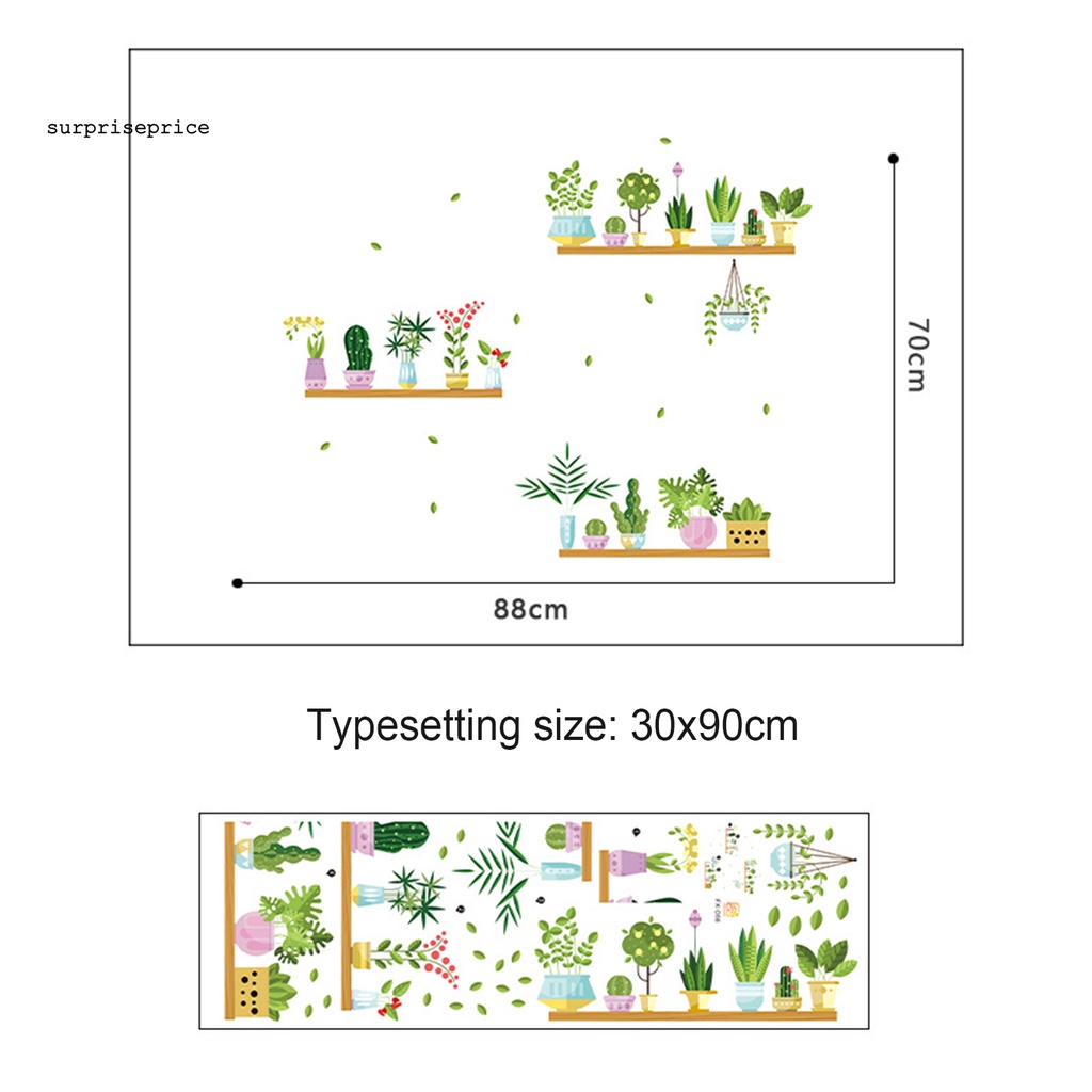 Decal dán tường Tự Dính Họa Tiết Cây Xanh Bắt Mắt Sành Điệu