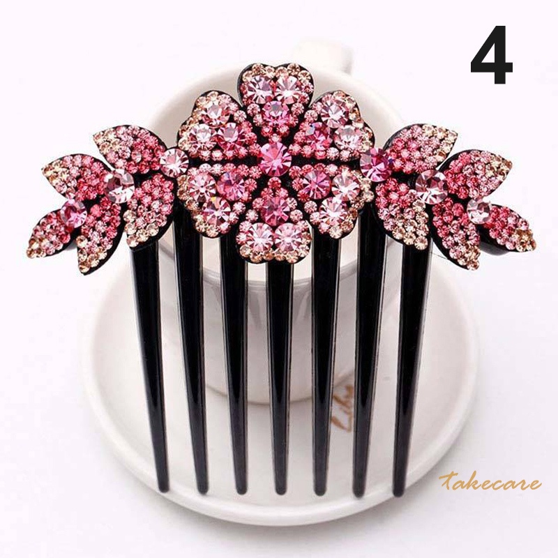 Lược Cài Tóc Đính Đá Pha Lê