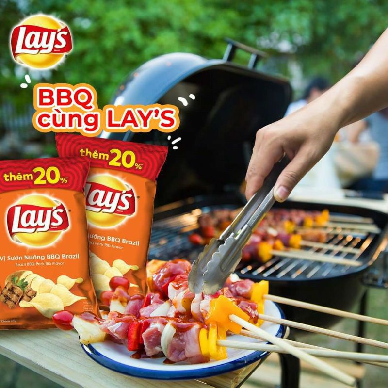 Bánh khoai tây lays 63g đã to còn nhiều