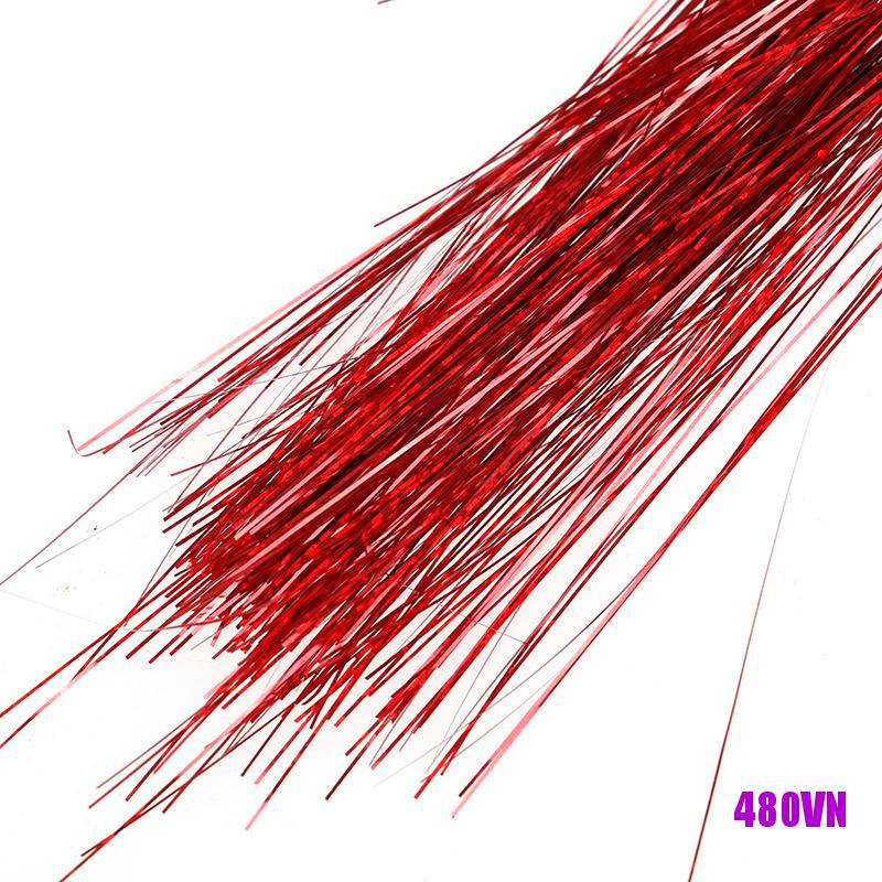 Cuộn 120 Sợi Dây Kim Tuyến Màu Cầu Vồng Trang Điểm Tóc Sành Điệu