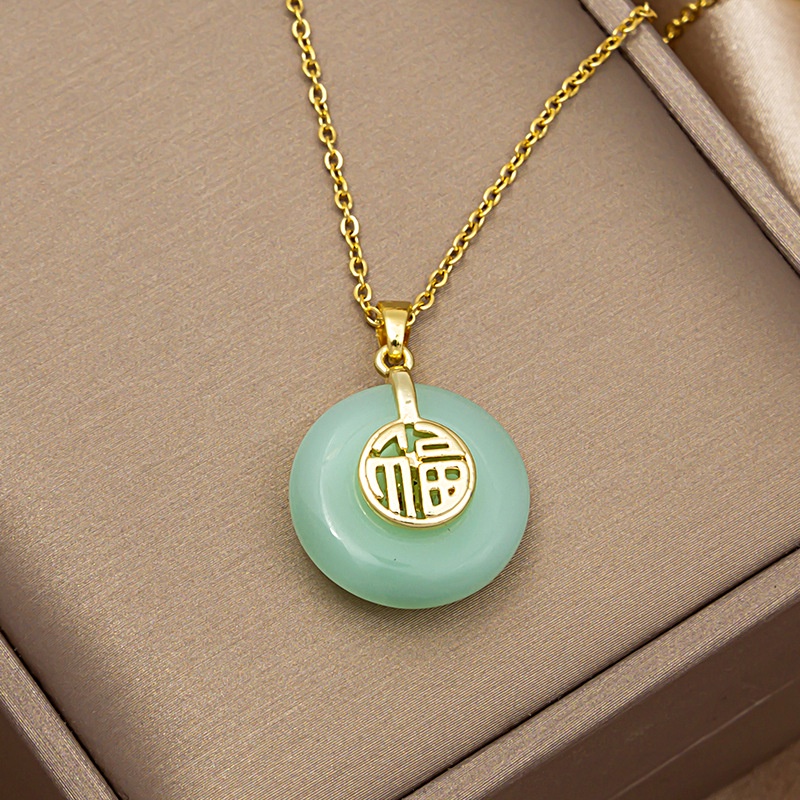 Vòng cổ dây kim loại đính hạt ngọc trai thời trang cho nữ