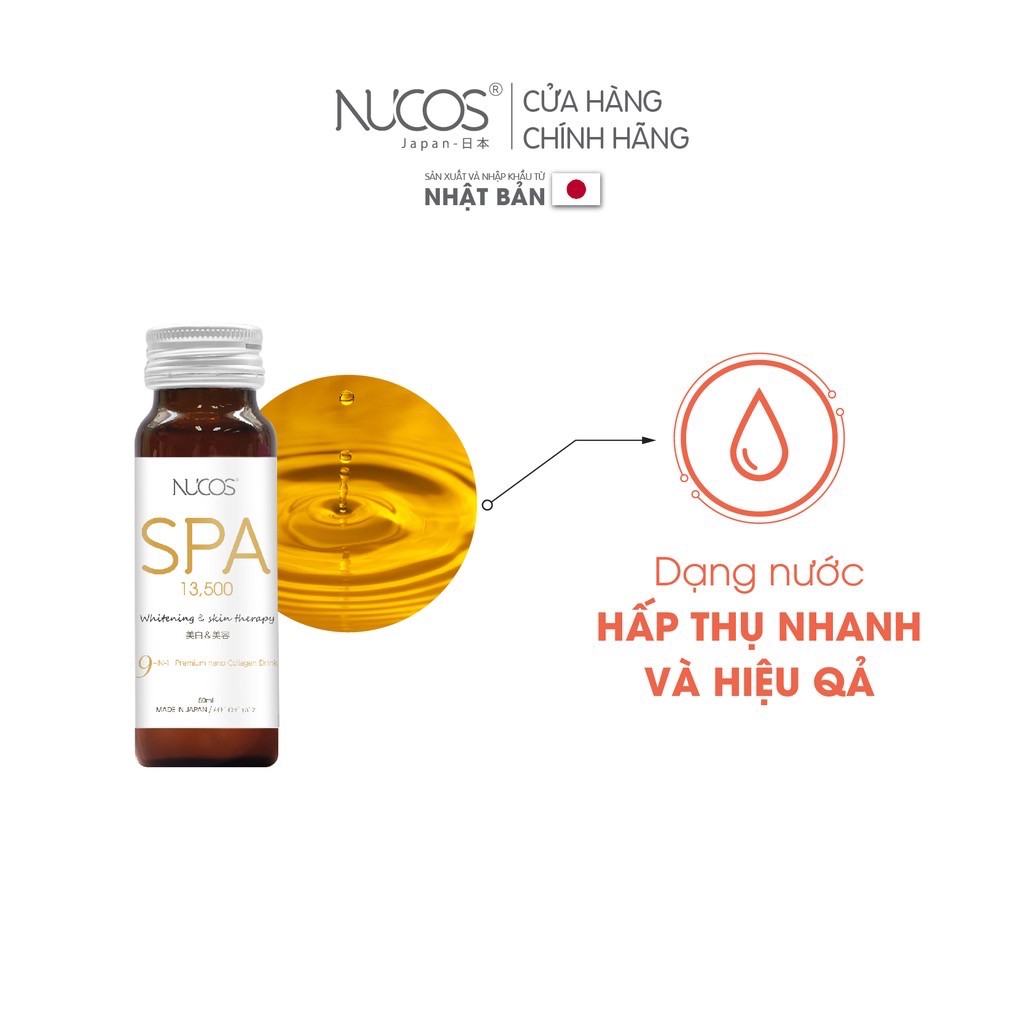 Collagen nước xóa nhăn ngăn lão hóa da Nucos Spa 13500 1 Chai x 50ml