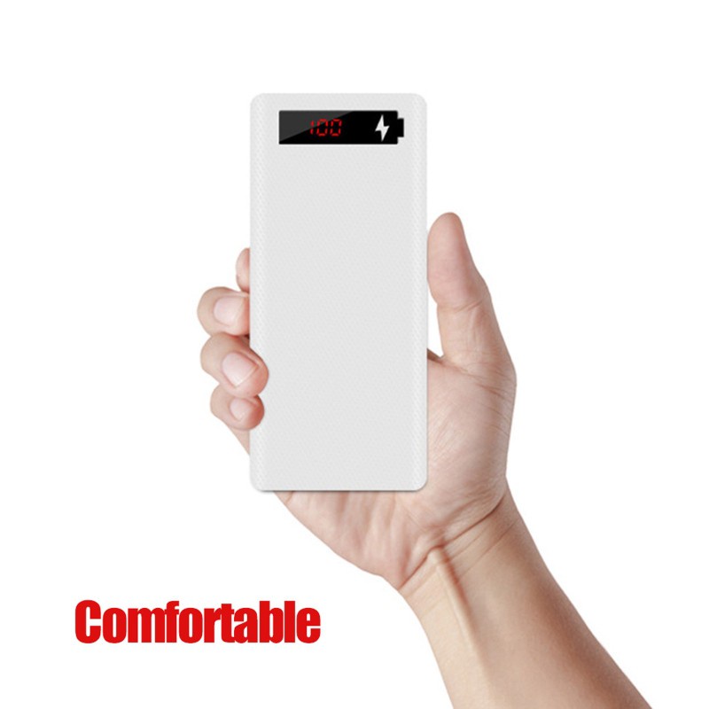 Vỏ pin sạc dự phòng L8 màn hình LCD sử dụng 8 pin 18650