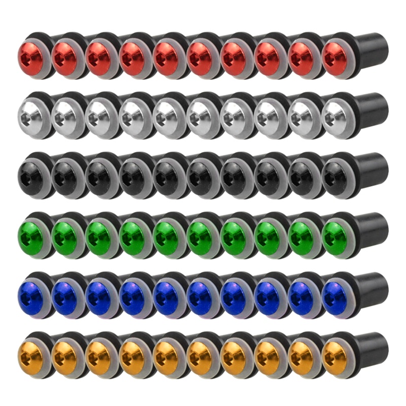 Bộ 10 Ốc Vít M5x16mm Gắn Kính Chắn Gió Xe Máy Thông Dụng