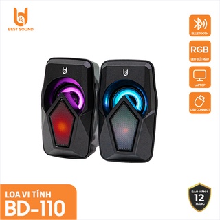 Loa vi tính B Y BD-110, USB hiệu ứng LED RGB bảo hành 12 tháng.