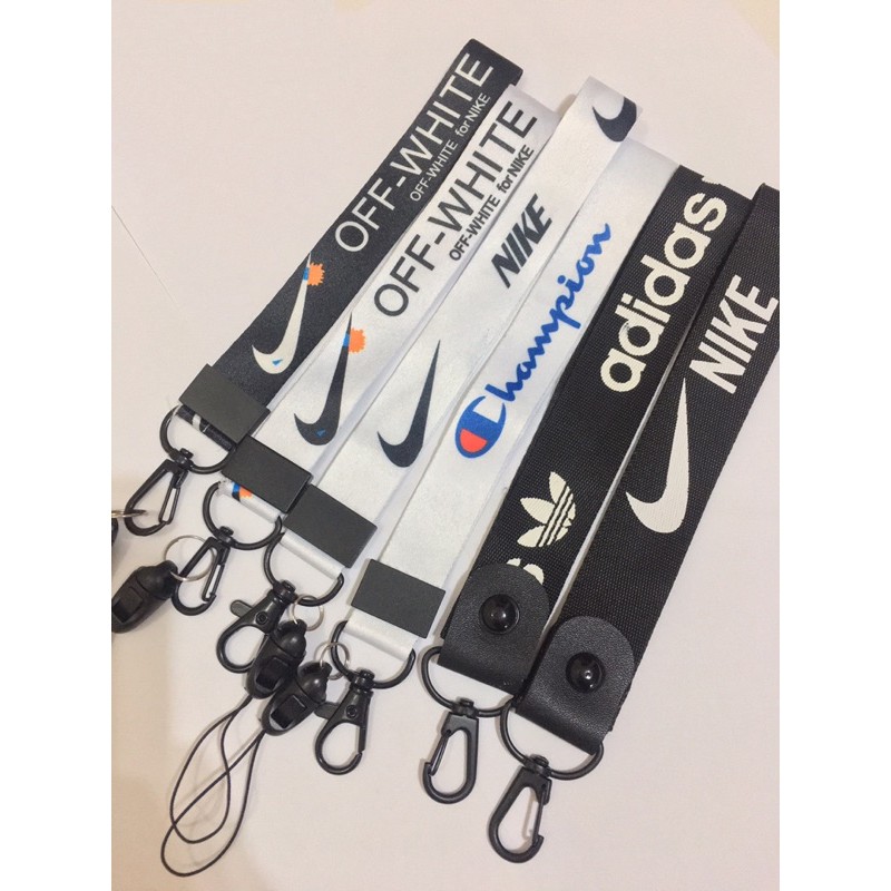 Dây đeo điện thoại di động và thẻ ID in họa tiết thương hiệu tùy chọn