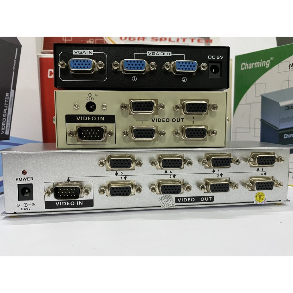 BỘ CHIA VGA 1/2-1/4-1/8 SPLITTER CAM KẾT HÀNG CHUẨN XỊN-BẢO HÀNH 12 THÁNG-CÓ PHÂN LOẠI LỰA CHỌN