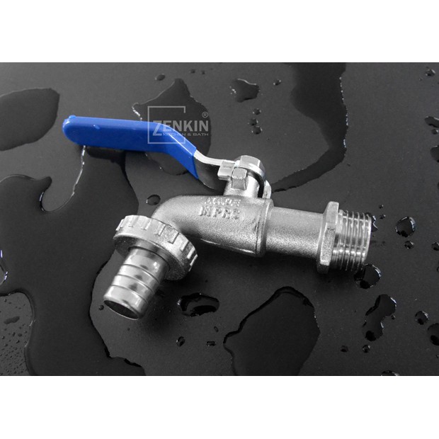 Vòi vườn hợp kim tay inox Zenkin ZK0706