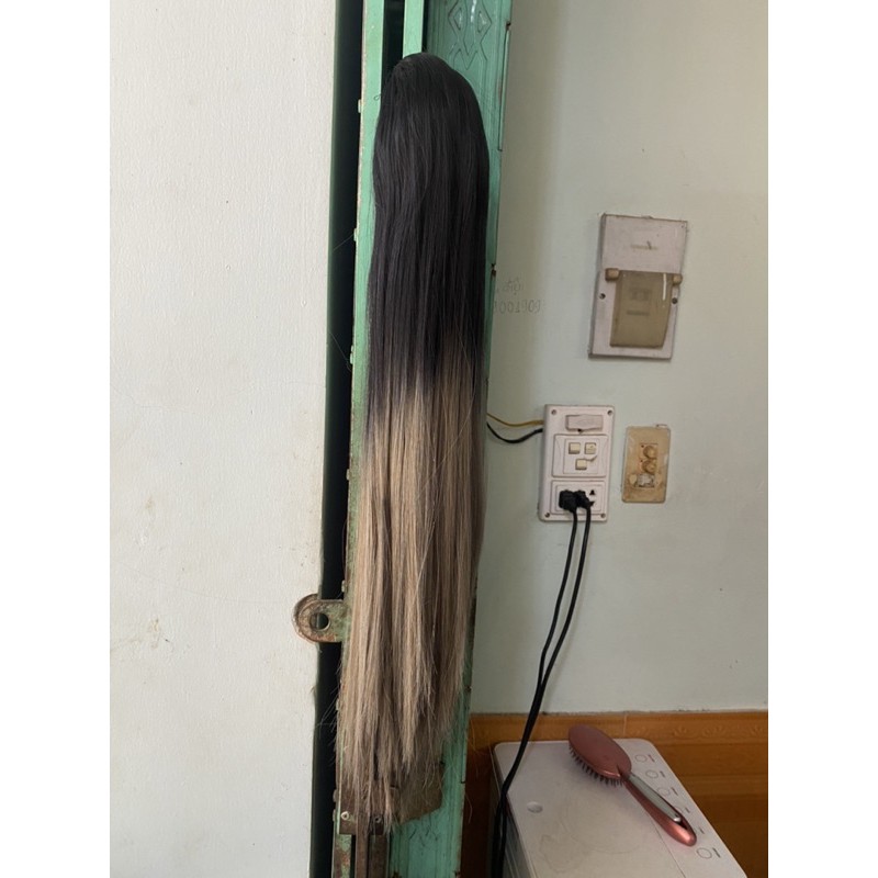 Tóc giả ngoặm thẳng onber 2 màu