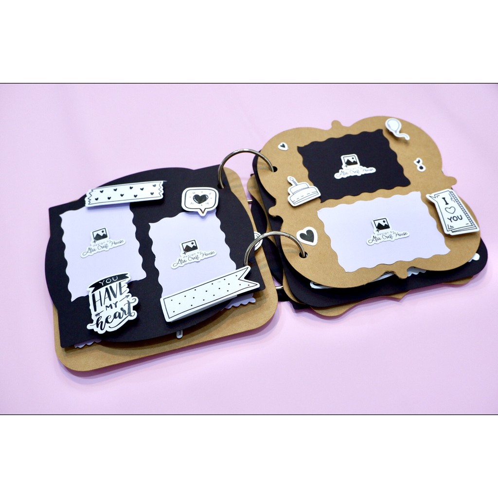 BIRTHDAY PHOTOBOOK - ALBUM SINH NHẬT - 6 TRANG + KHOEN CÒNG + HỘP QUÀ