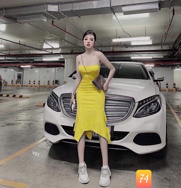 Đầm body cúp ngực tà xéo - Freesize dưới 55kg- Carotshop | BigBuy360 - bigbuy360.vn