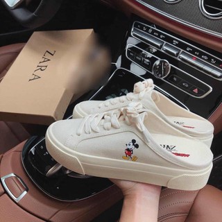 giầy zara vải mickey auth