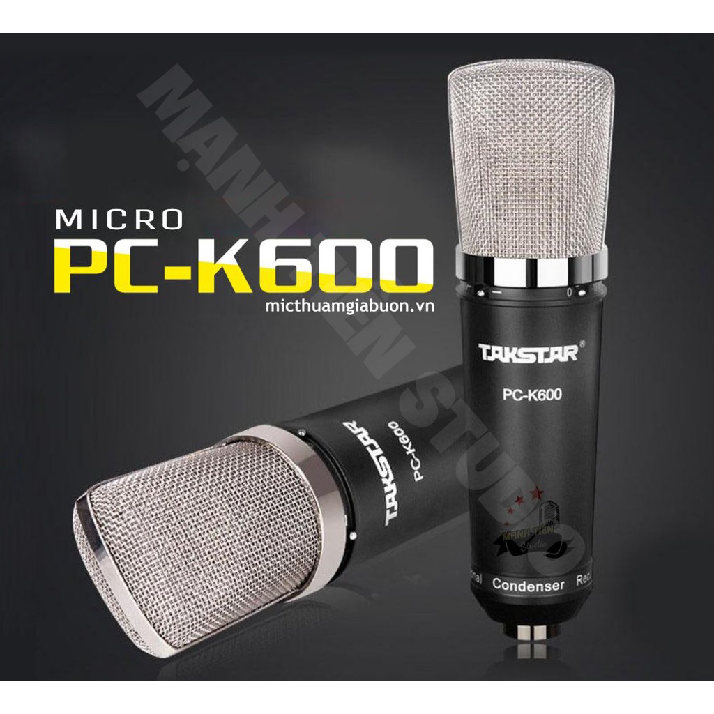 [Sale Xả Kho] Bộ combo micro Takstar PC K600 + Soundcard ICON UPOD PRO - hát karaoke, thu âm. livestream fb - LOẠI XỊN